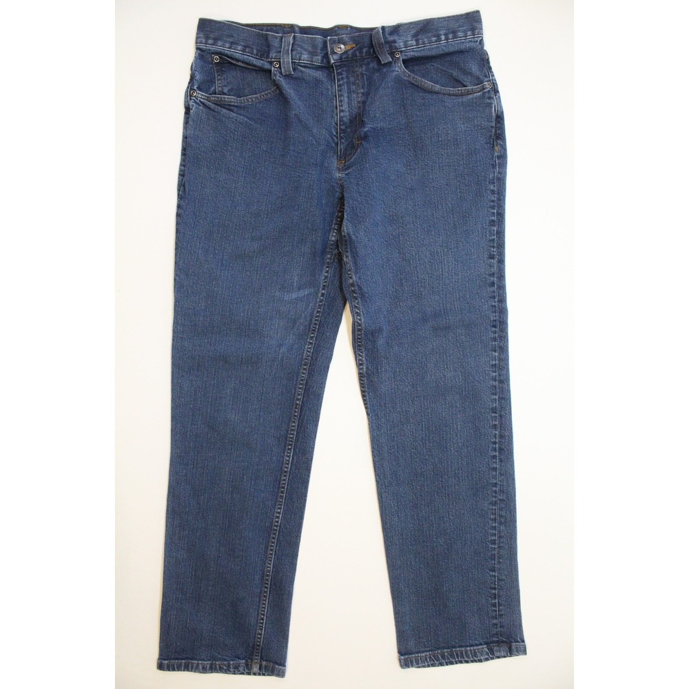 Duluth Trading Weekender Flex Jeans Blue Standard Fit Denim Pants Mens 34x30